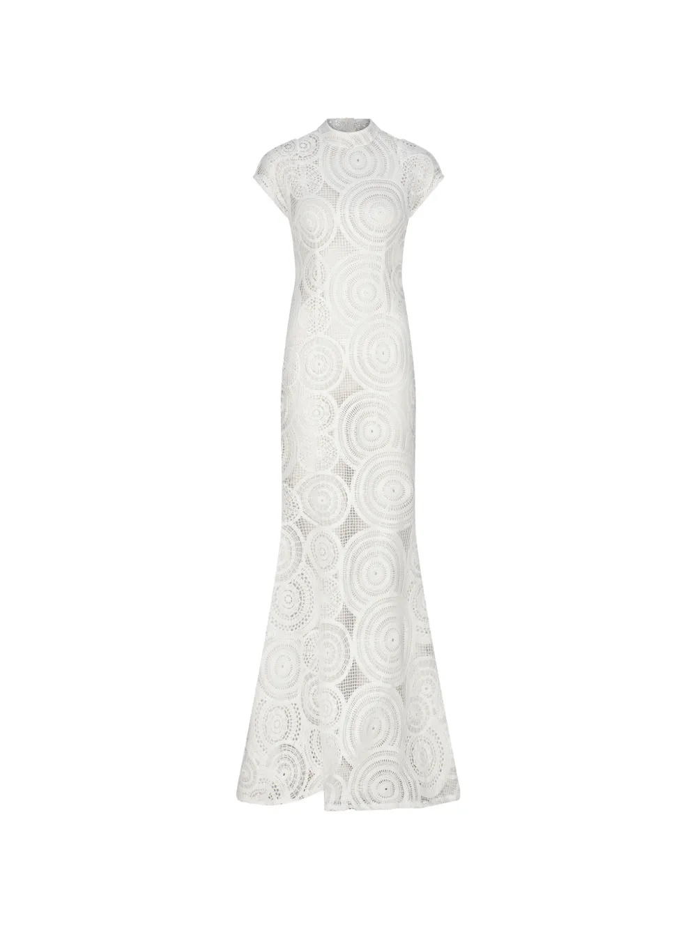 Atoir Sapphira crochet-knit geometric-pattern maxi dress - Bianco