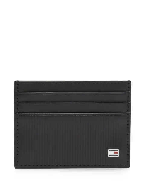 Tommy Hilfiger Flag-plaque ribbed card holder