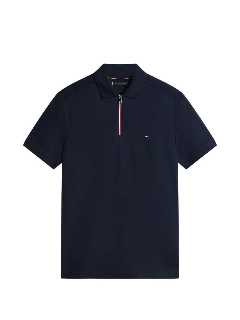 Tommy Hilfiger zip-fastening polo shirt - Blu
