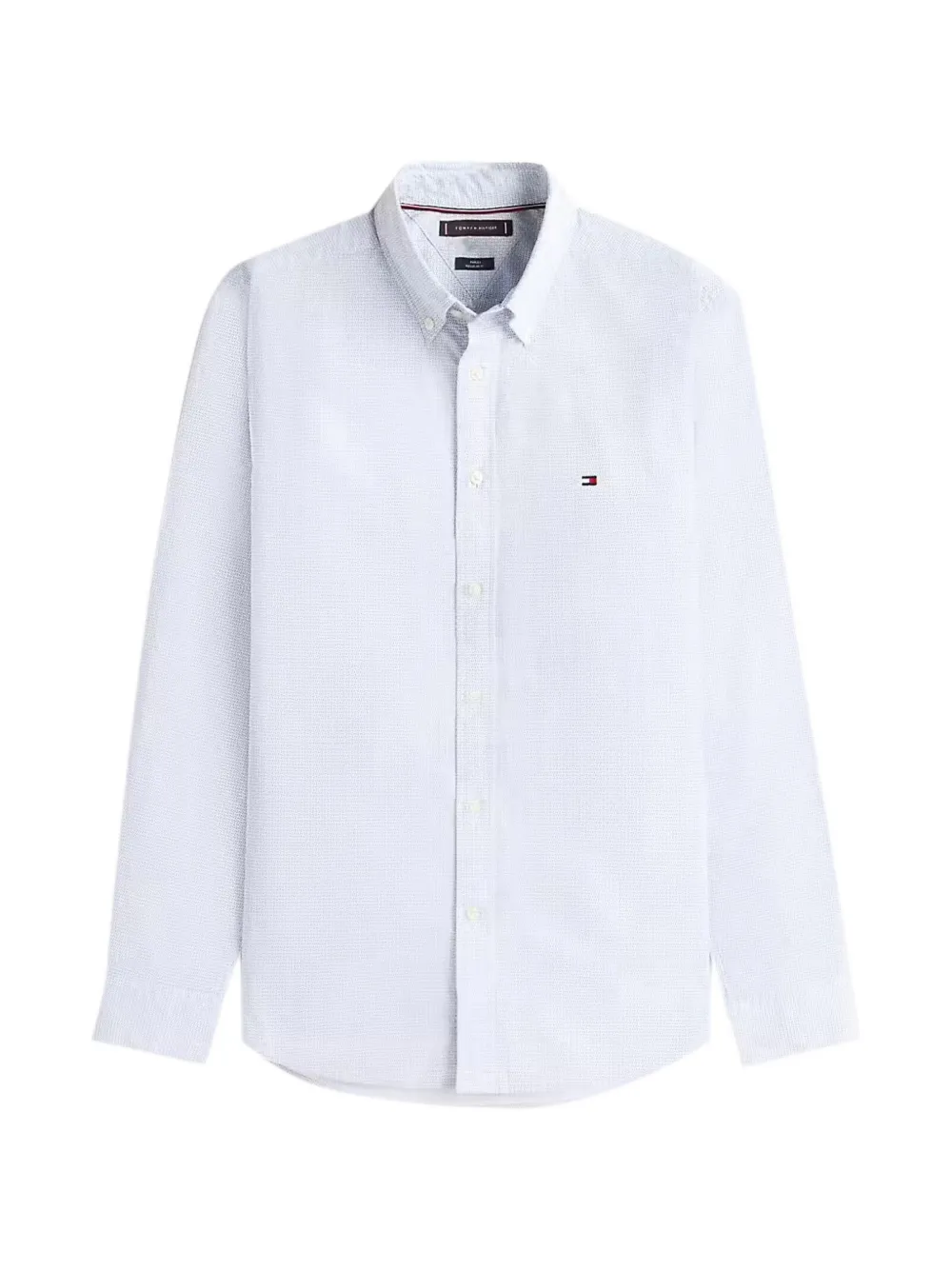 Tommy Hilfiger logo-embroidered shirt - Blau