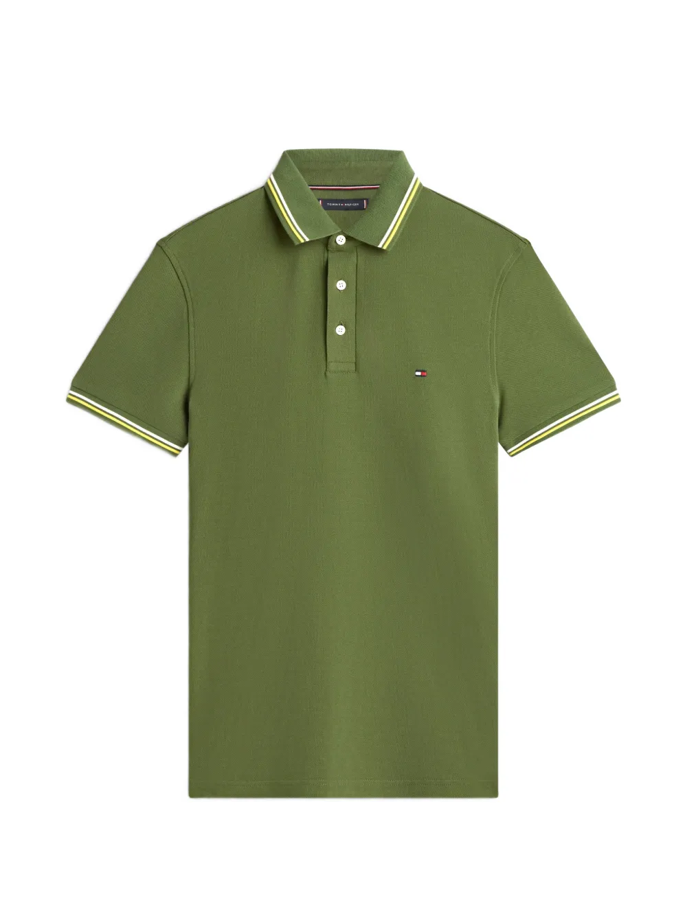Tommy Hilfiger logo-embroidery polo shirt - Verde