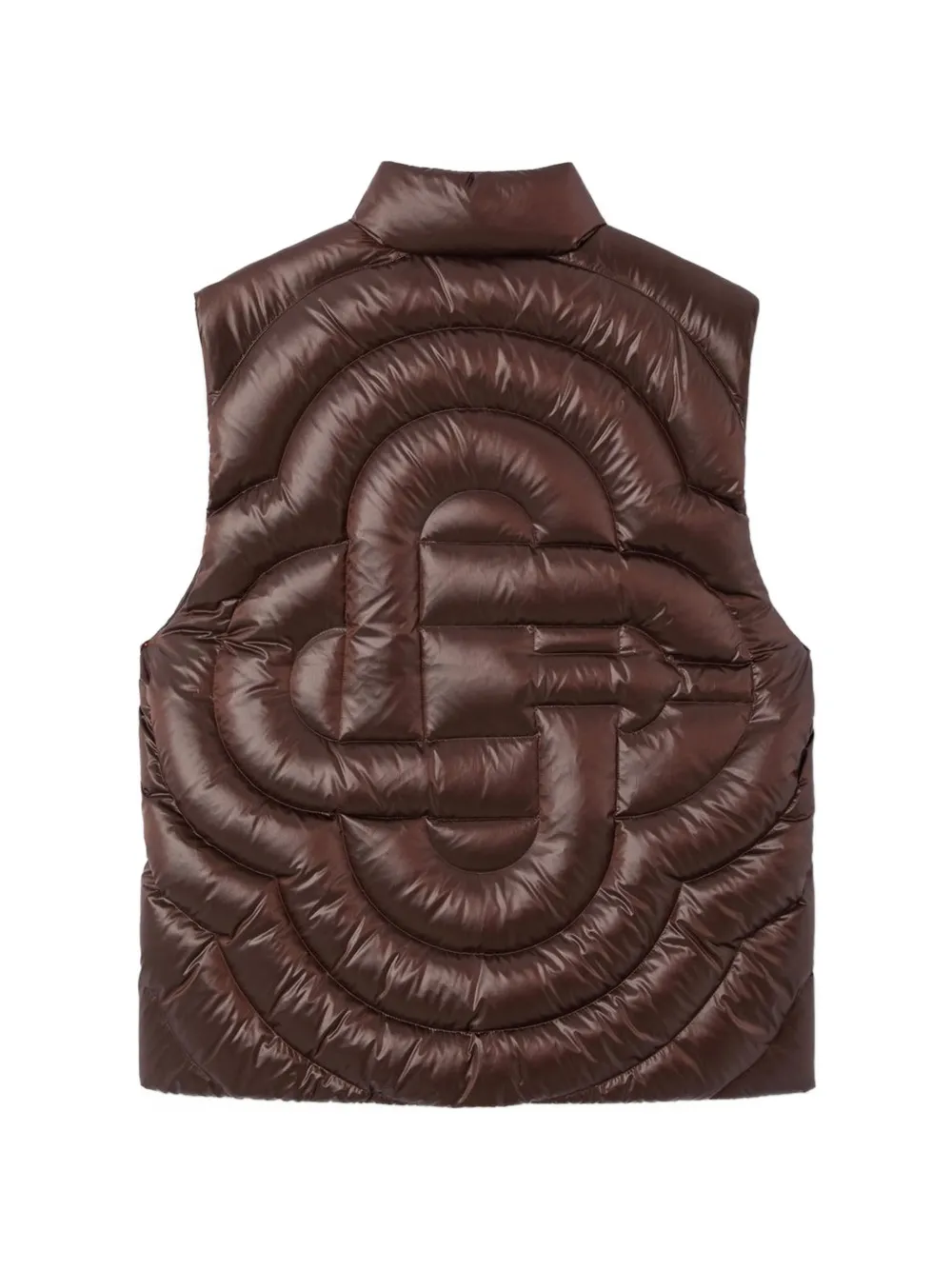 Casablanca Gewatteerde bodywarmer met logo Bruin