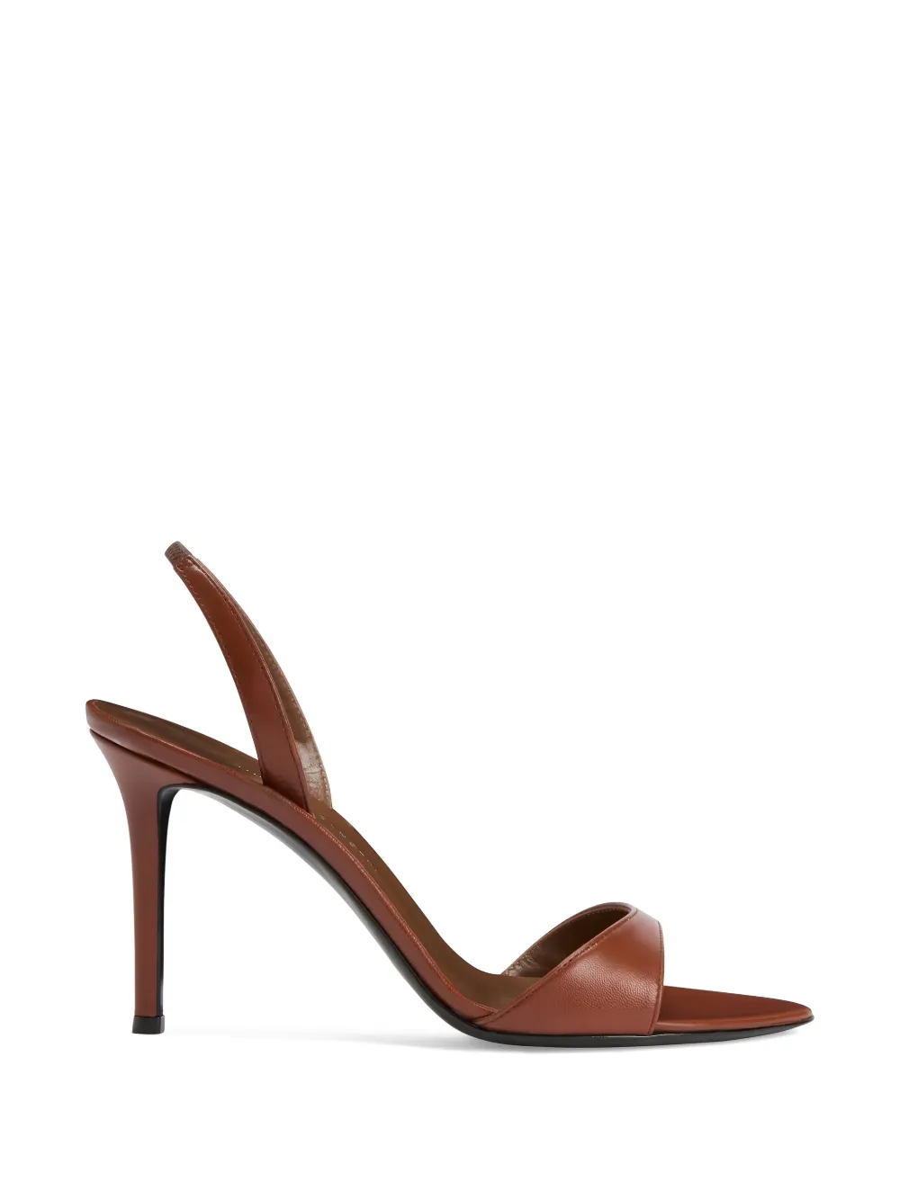 Giuseppe Zanotti Lilibeth laminated leather sandals - Marrone