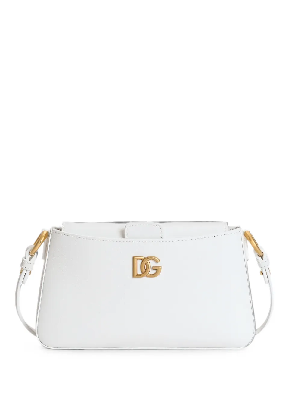 Dolce & Gabbana logo-plaque shoulder bag - Bianco