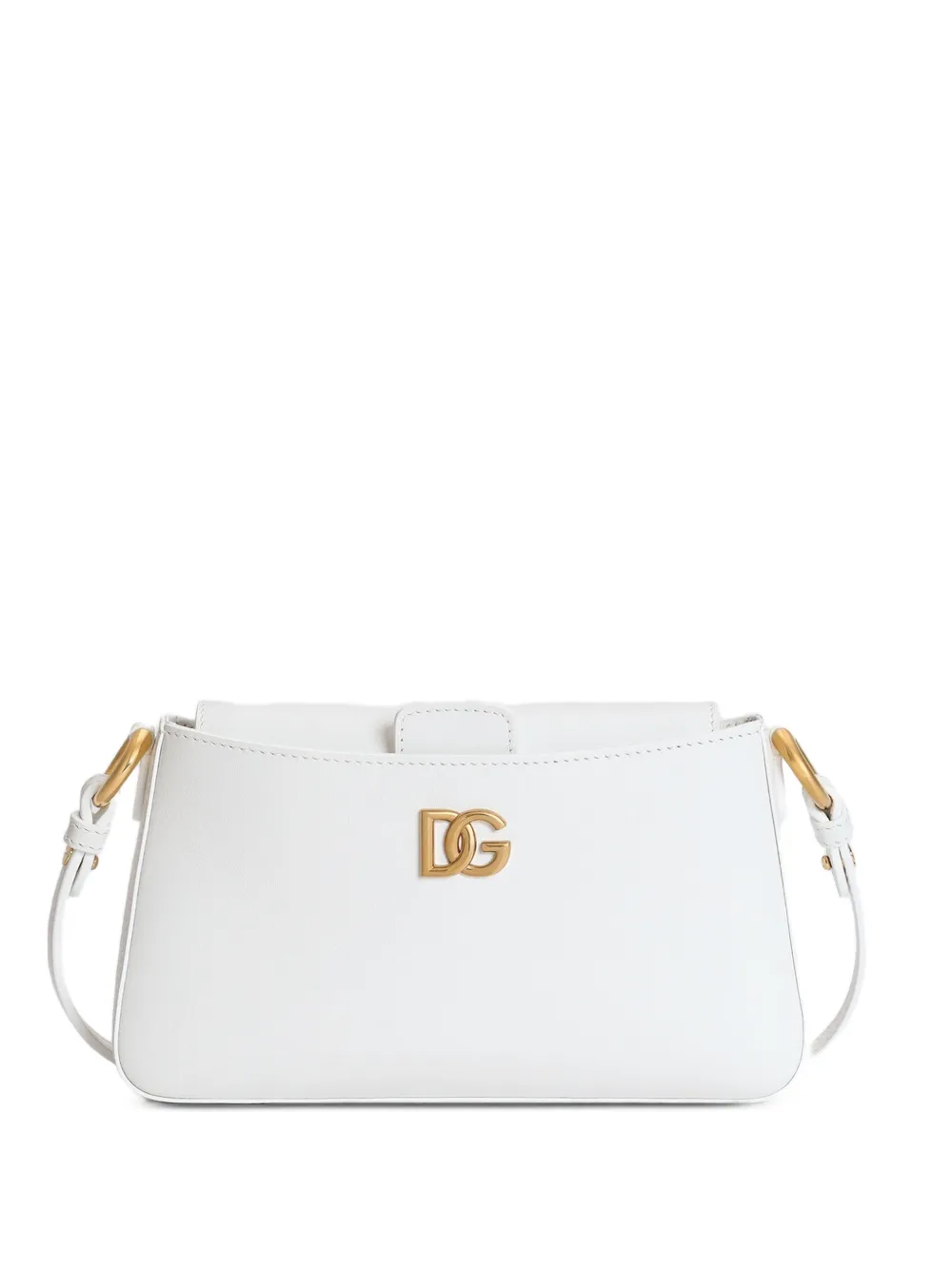 Dolce & Gabbana logo-plaque shoulder bag - Bianco