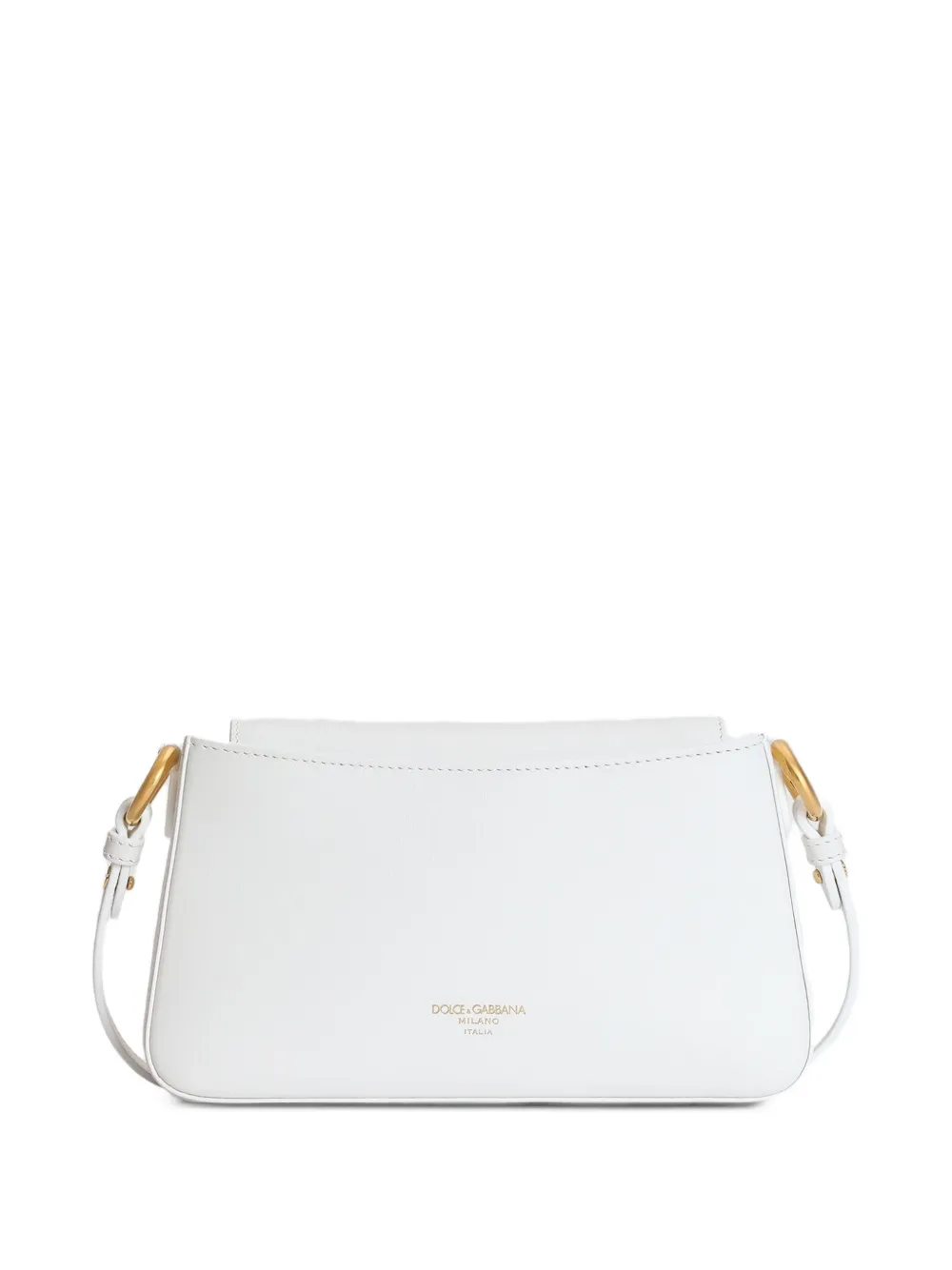 Dolce & Gabbana logo-plaque Shoulder Bag | White | FARFETCH