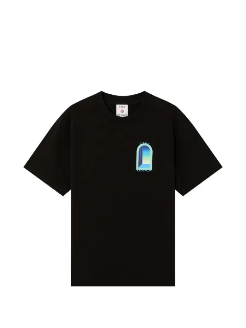 Casablanca gradient arch-print T-shirt