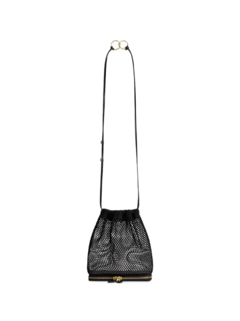 Alaïa Le Pochon fishnet bucket bag