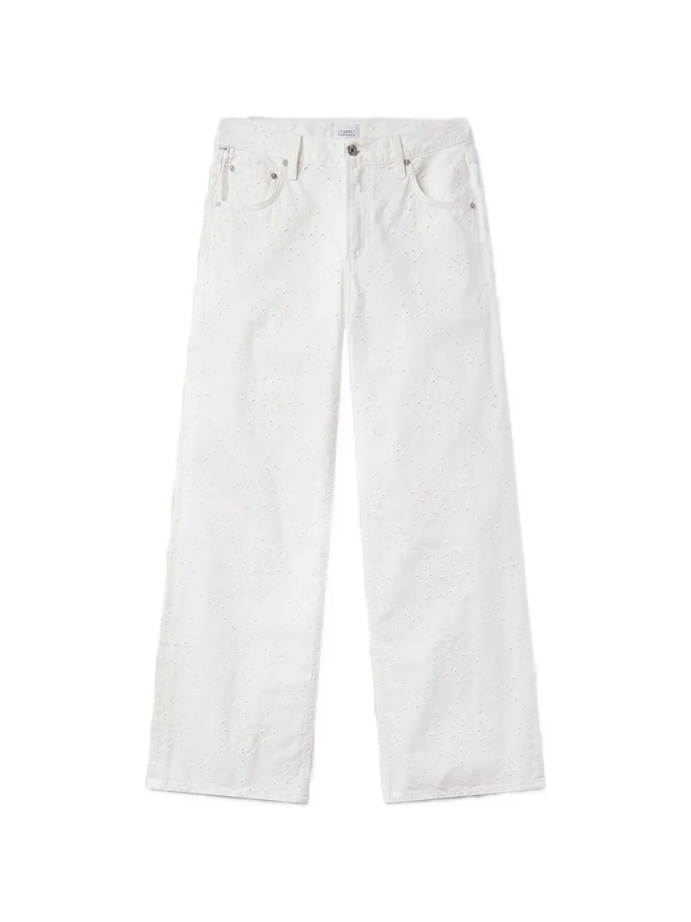 Citizens of Humanity Lindz broderie-anglaise jeans - Bianco