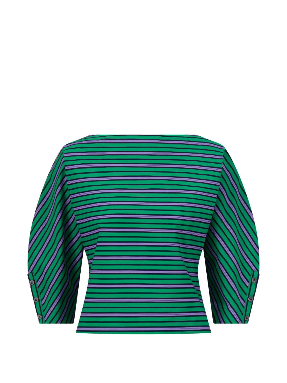 Lela Rose striped top - Verde