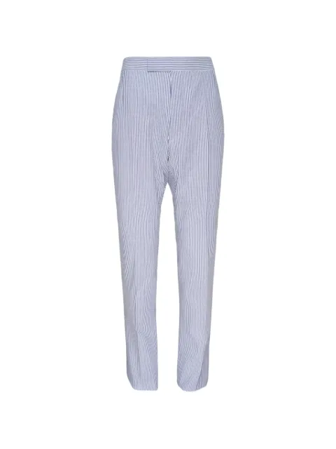 Thom Browne striped-pattern back-strap tailored trousers