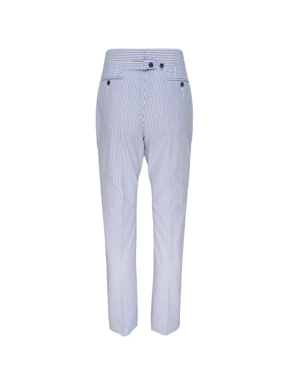 Thom Browne Gestreepte pantalon met bandje Wit