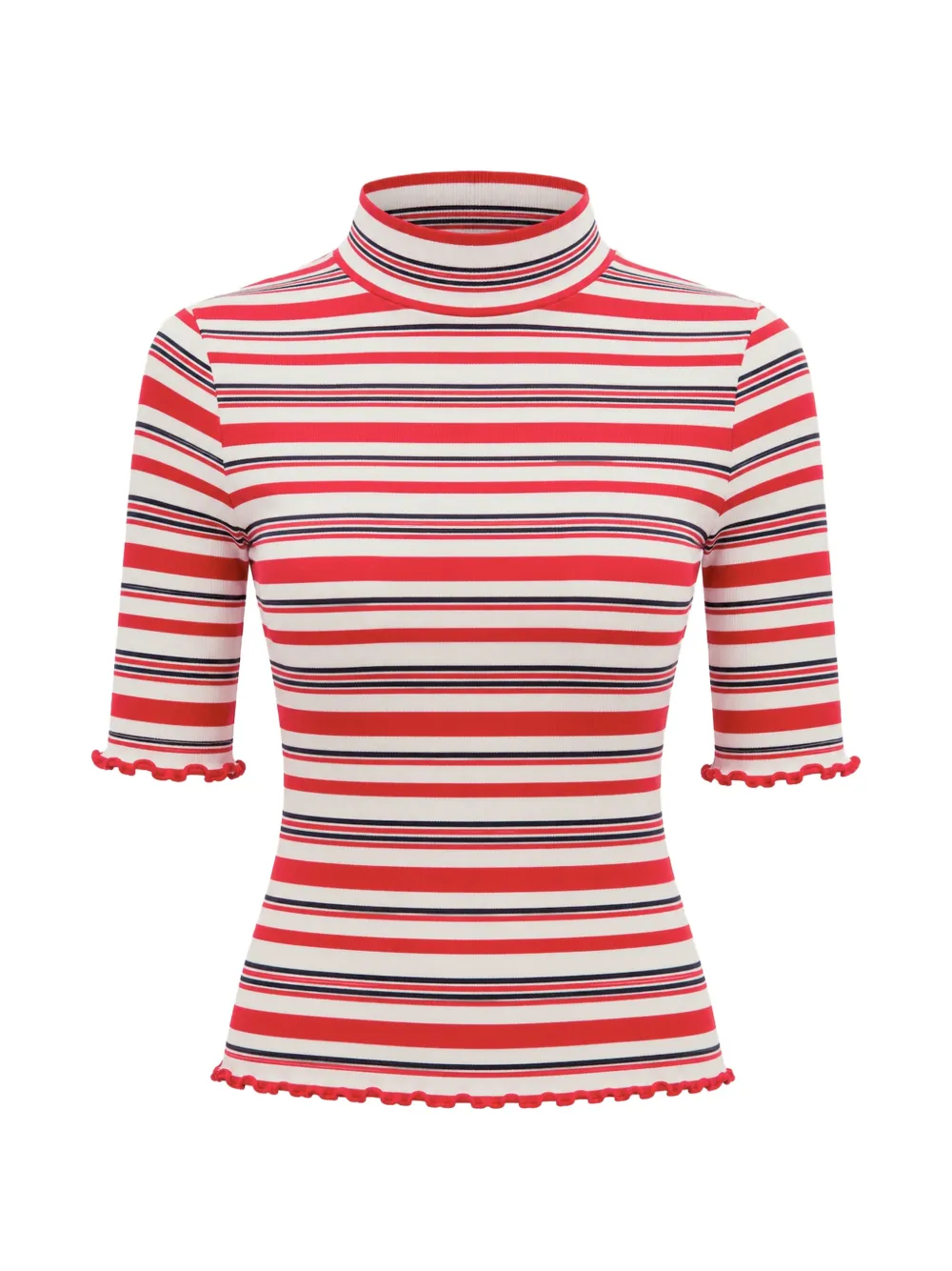 Tommy Hilfiger striped ribbed T-shirt - Rot