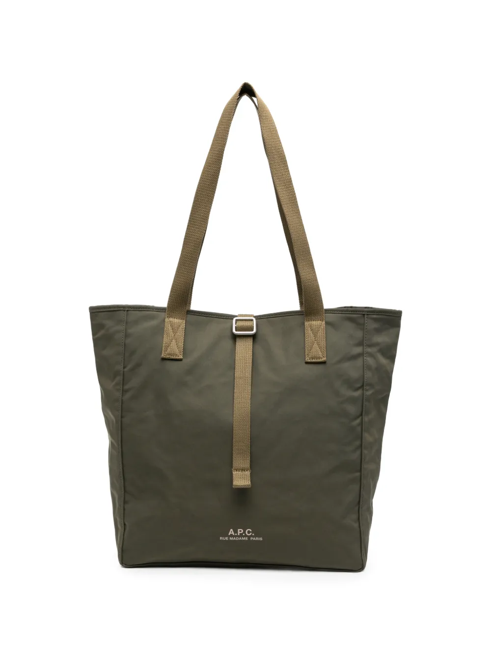 A.P.C. logo-print shoulder bag - Verde