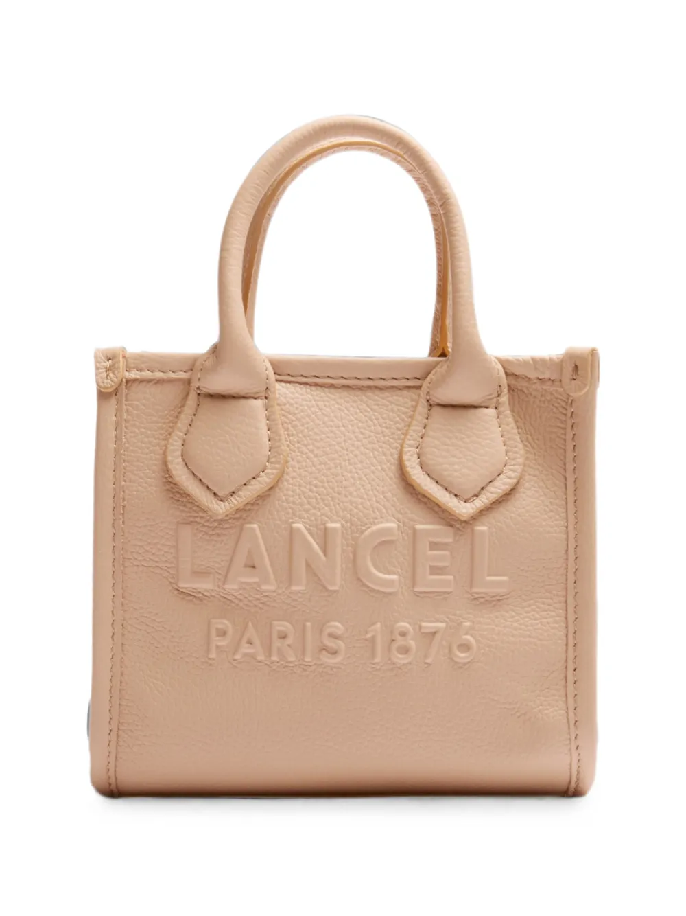 Lancel Schultertasche mit Logo-Prägung - Nude