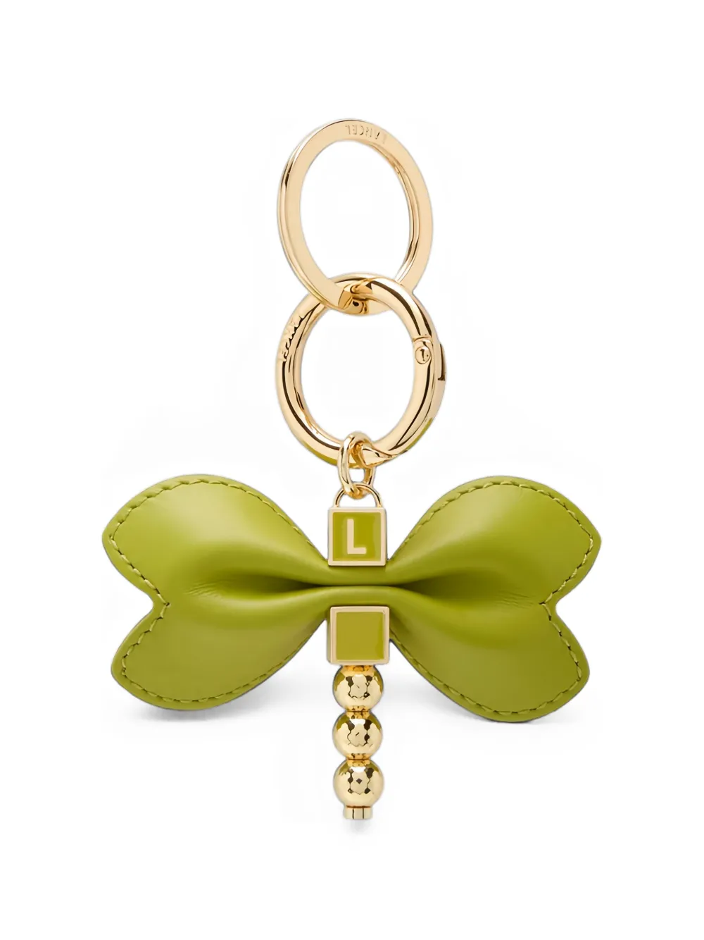 Lancel Leren libelle sleutelhanger Groen