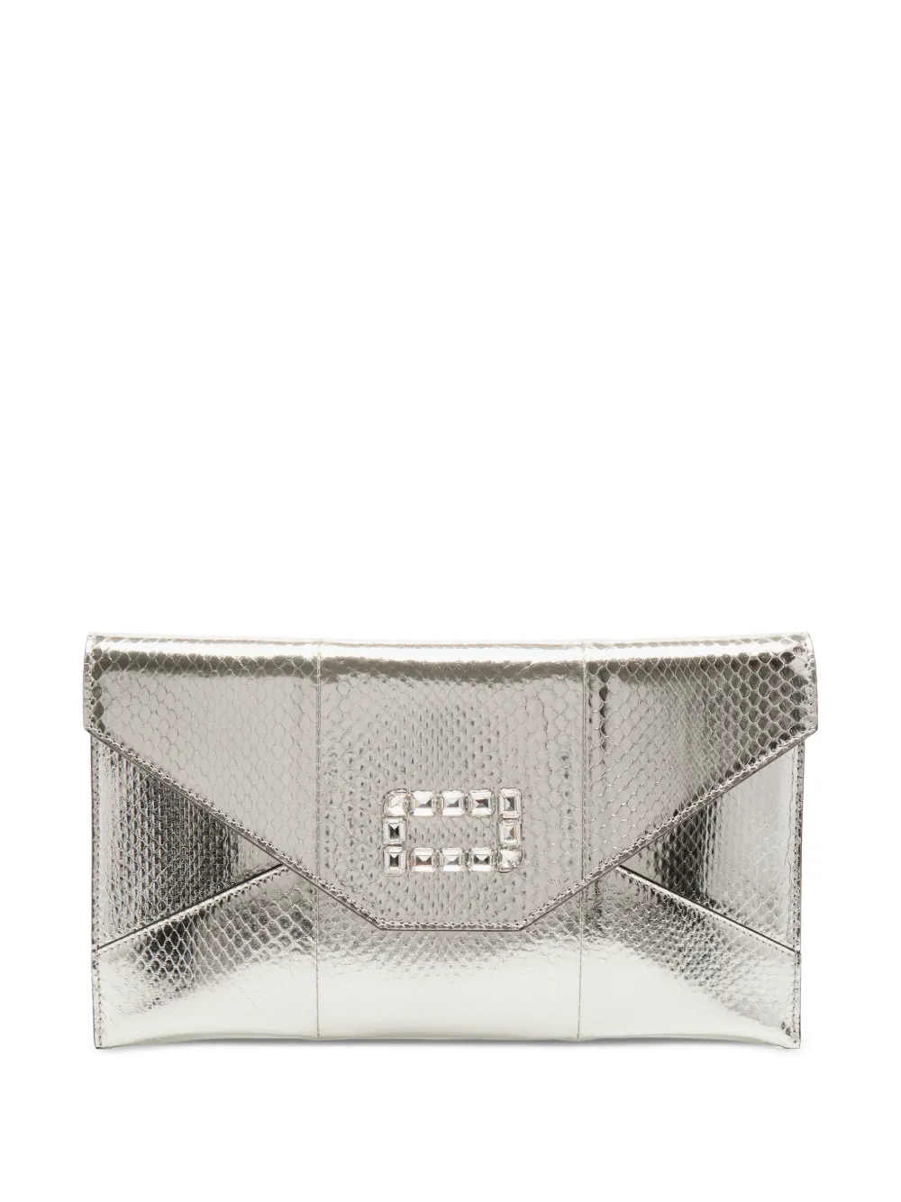 Lancel crystal-embellished snakeskin-effect cross body bag