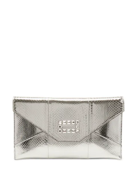 Lancel crystal-embellished snakeskin-effect cross body bag