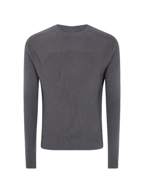 Rick Owens ribbed-knit panelled sweater