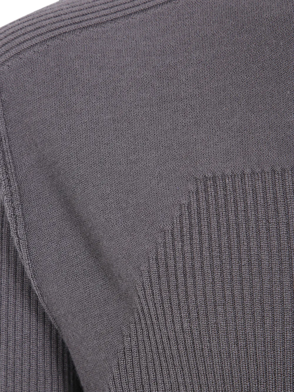 Rick Owens Ribgebreide trui met vlakken Grijs