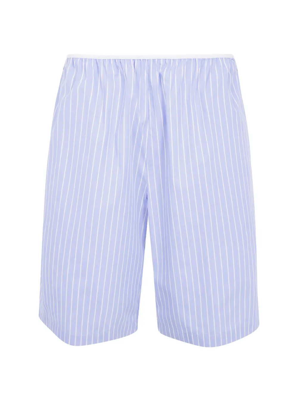 The Frankie Shop striped cotton shorts - Blu