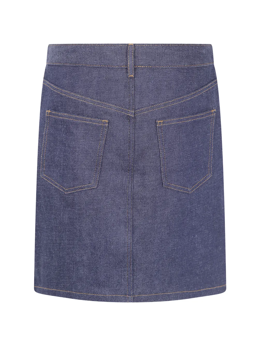 A.P.C. Mini-rok met contrasterend stiksel Blauw