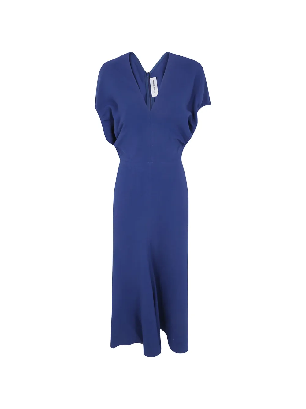 Victoria Beckham V-neck short-sleeves midi dress - Blu