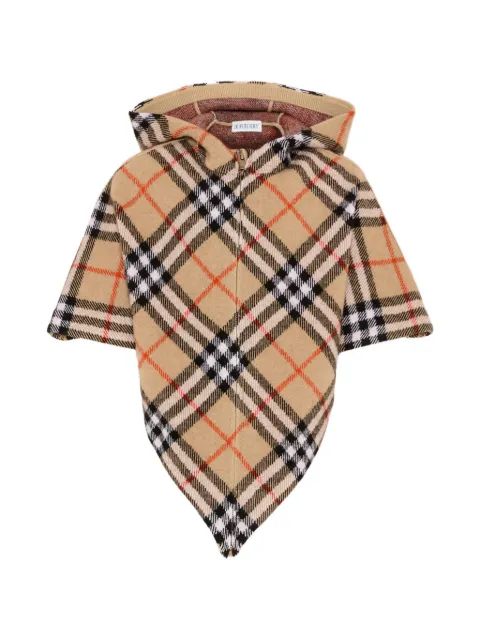 Burberry Kids hooded poncho