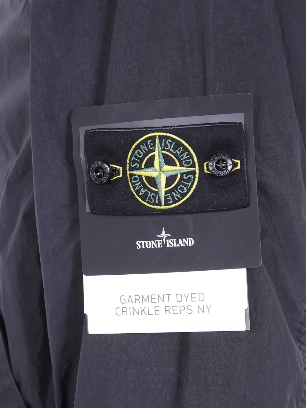 Stone Island Reps NY jack met gekreukeld-effect Blauw