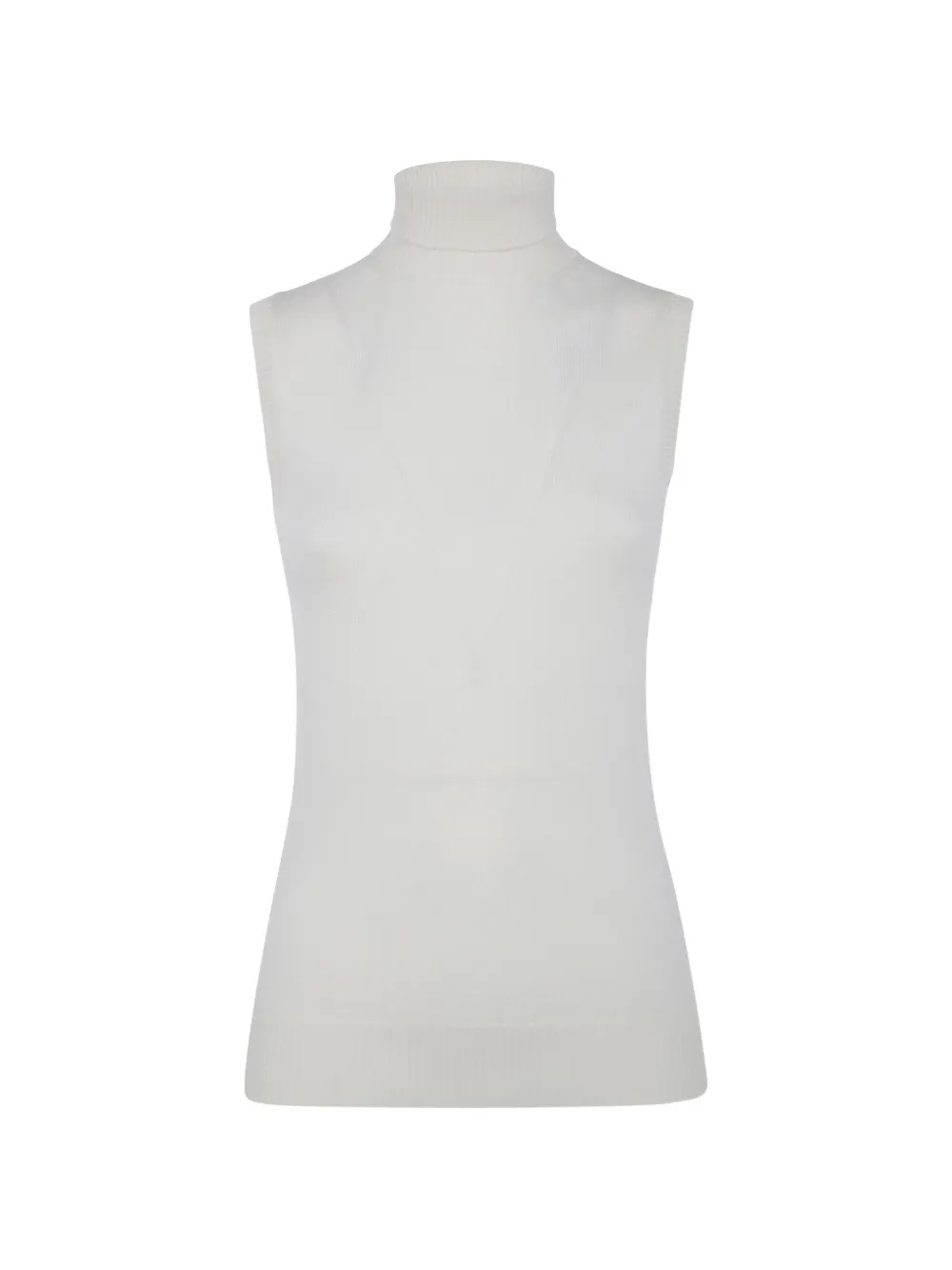Max Mara sleeveless turtleneck top - Toni neutri