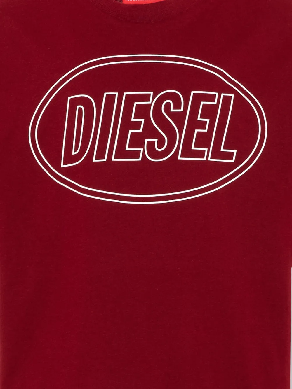 Diesel Kids T-shirt met logoprint Rood