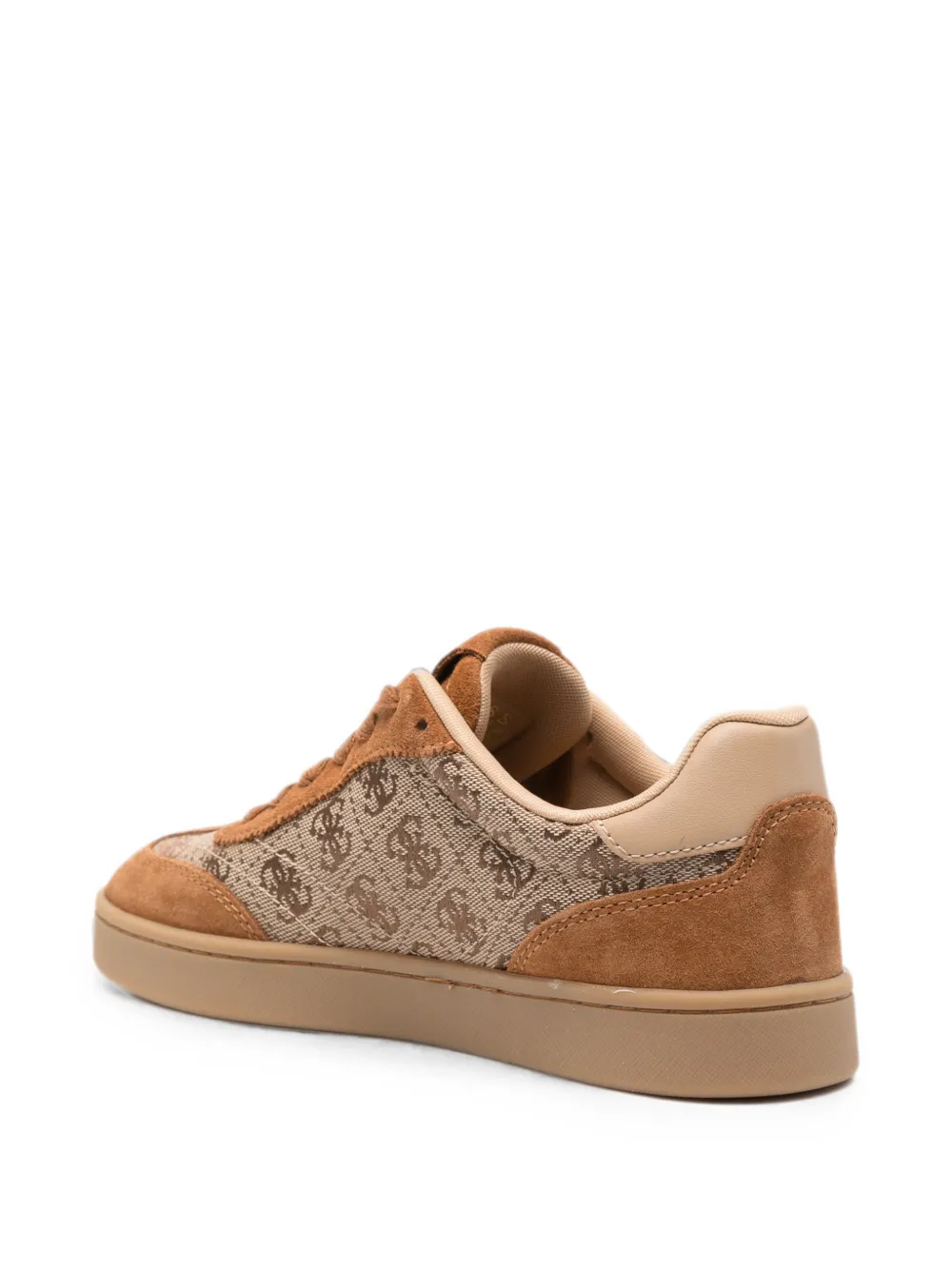 GUESS USA monogram-pattern panelled sneakers Bruin