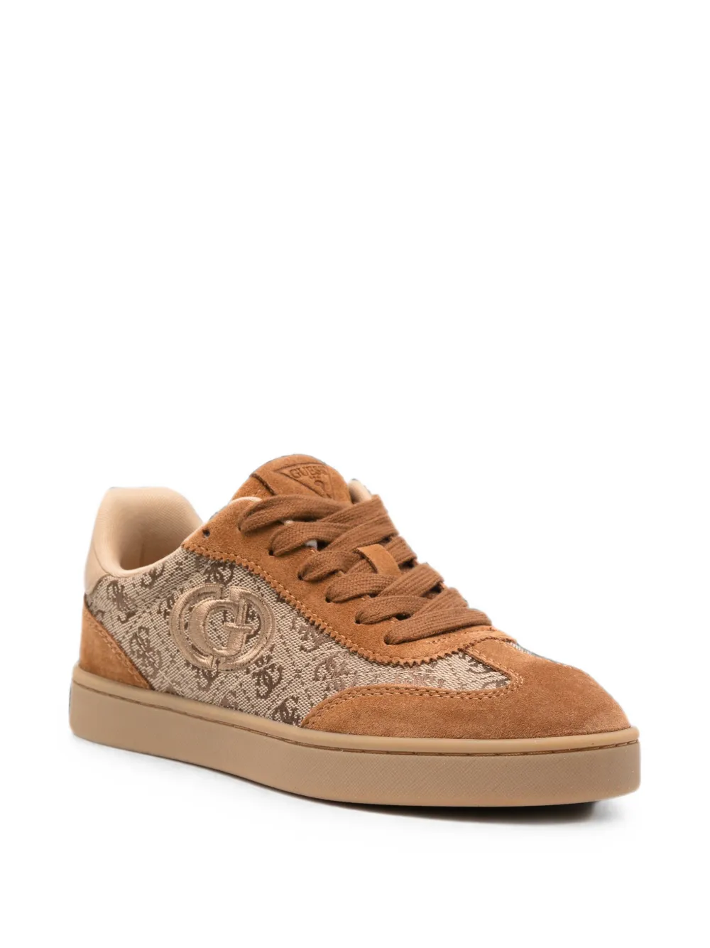 GUESS USA monogram-pattern panelled sneakers Bruin