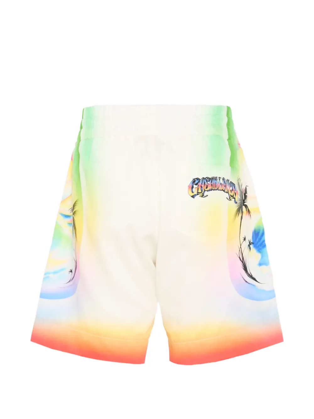 CASABLANCA KIDS Casa Airspray katoenen shorts Beige
