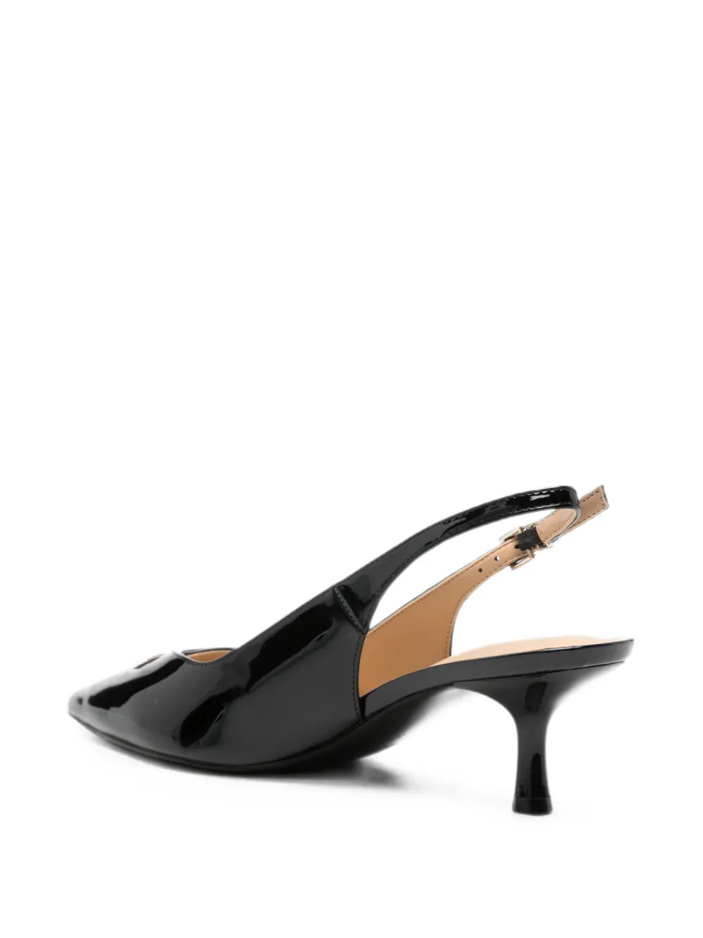 GUESS USA logo-plaque slingback pumps Zwart