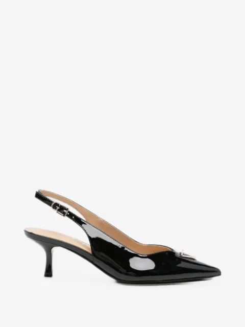 GUESS USA logo-plaque slingback pumps