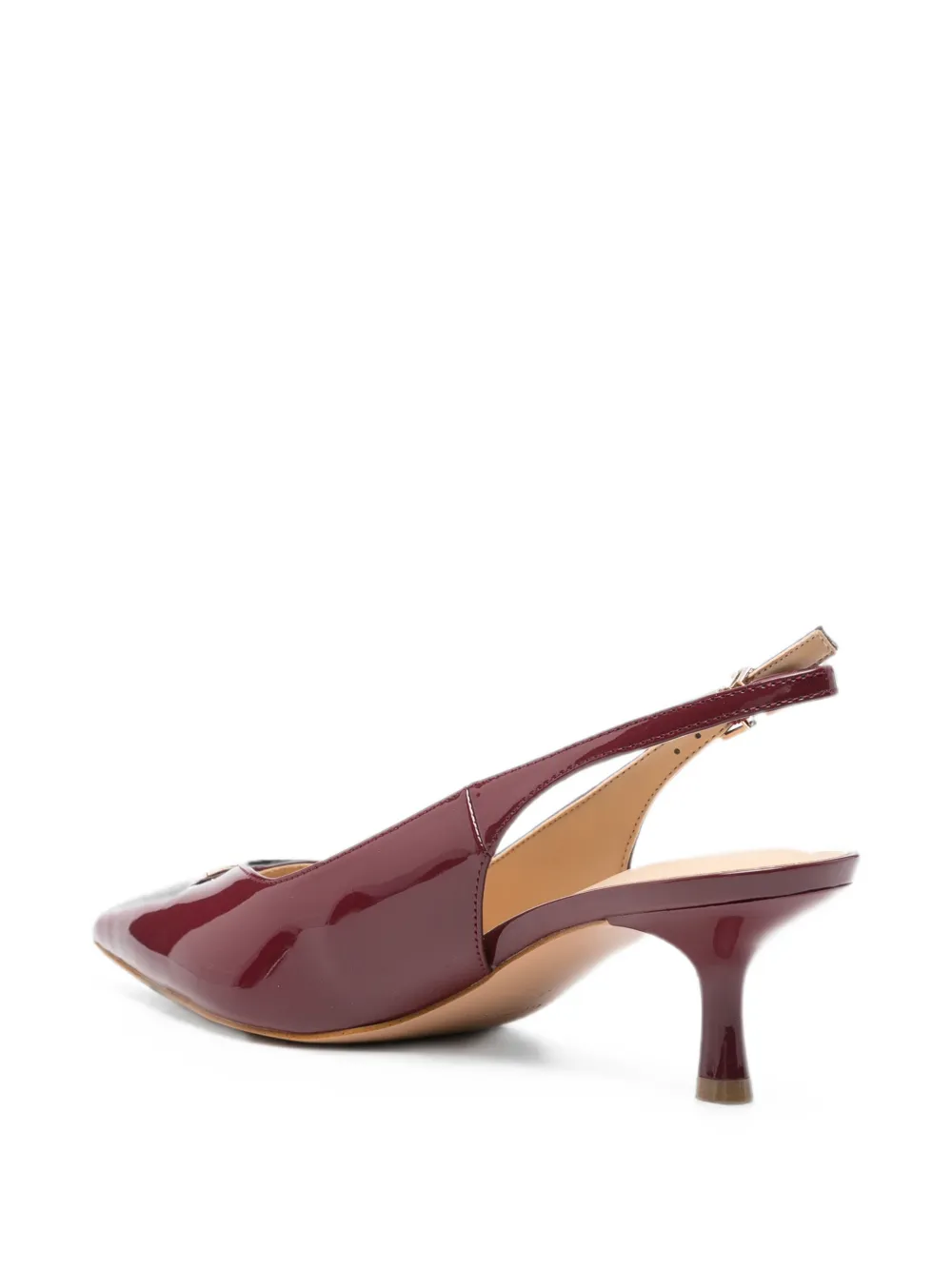 GUESS USA logo-plaque slingback pumps Rood