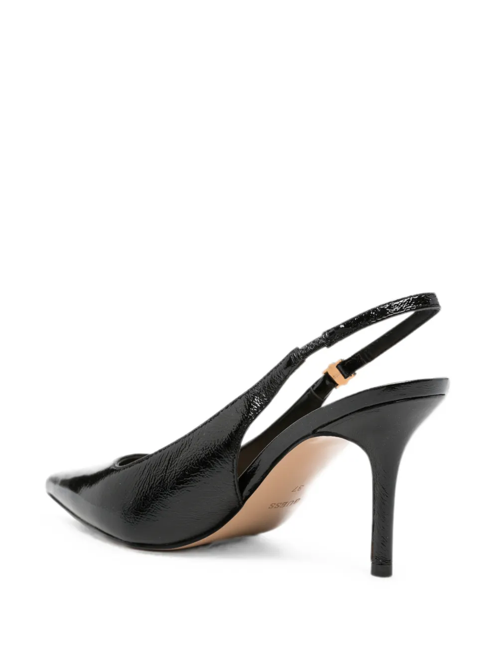 GUESS USA pointed-toe slingback pumps Zwart