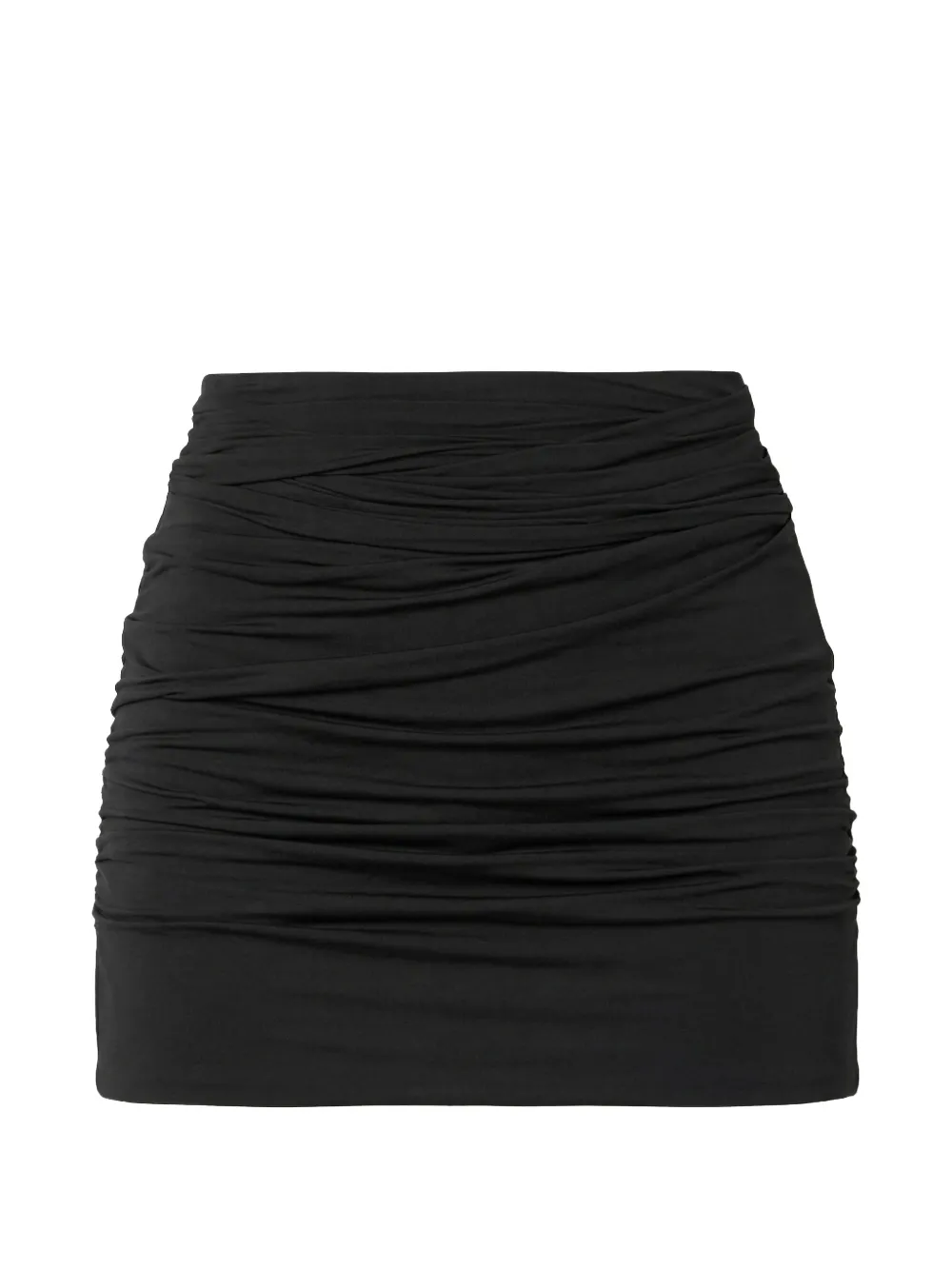 WARDROBE.NYC ruched mini skirt - Nero