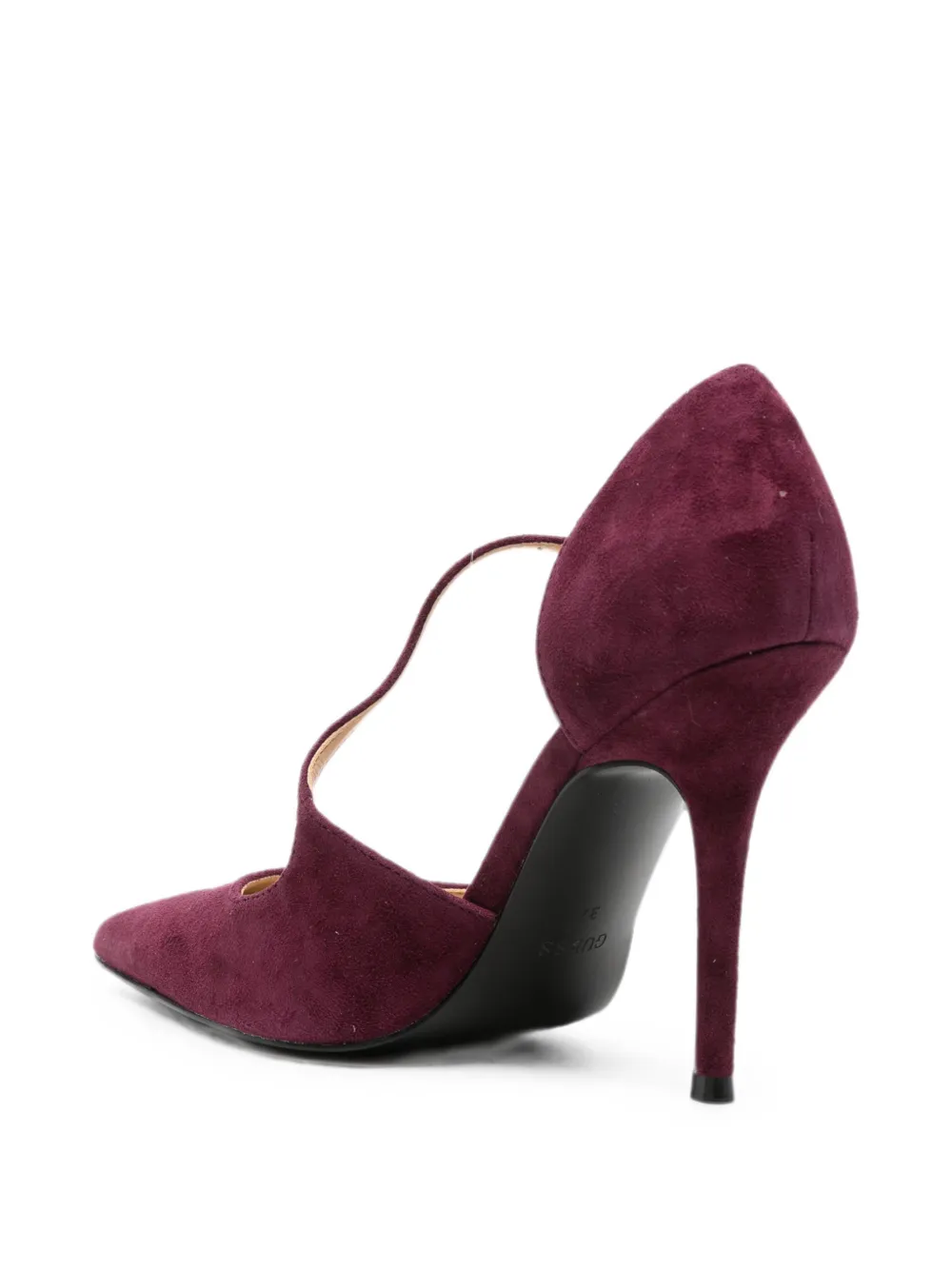 GUESS USA pointed-toe T-bar pumps Paars