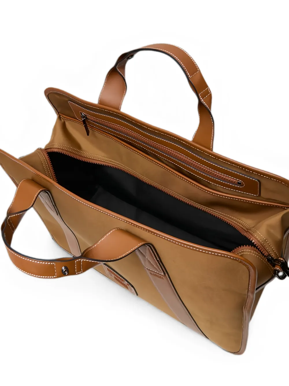 Lancel 45 Mistral reistas met logo-patch Bruin