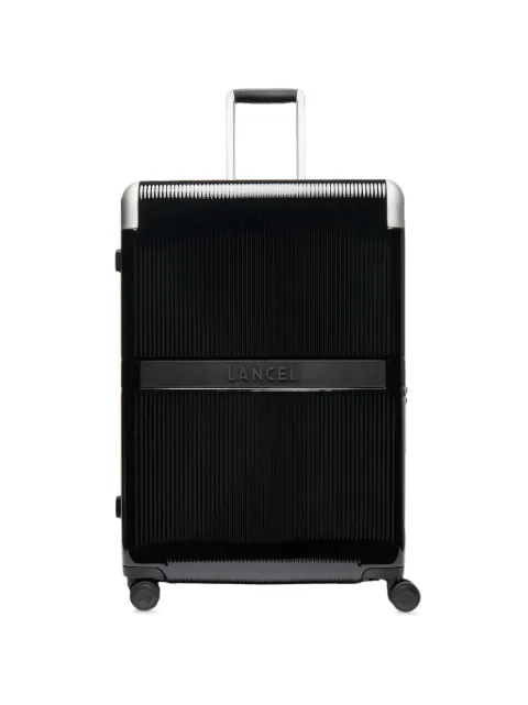 Lancel large Empreinte logo-plaque ridged luggage