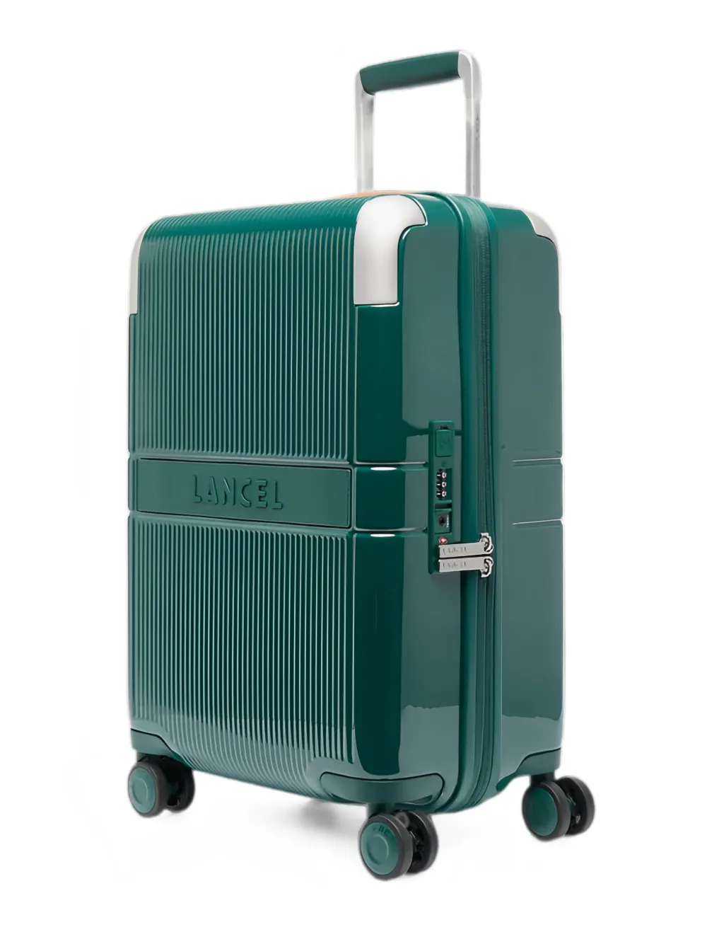 Lancel Empreinte uitbreidbare koffer met logo-reliëf Groen