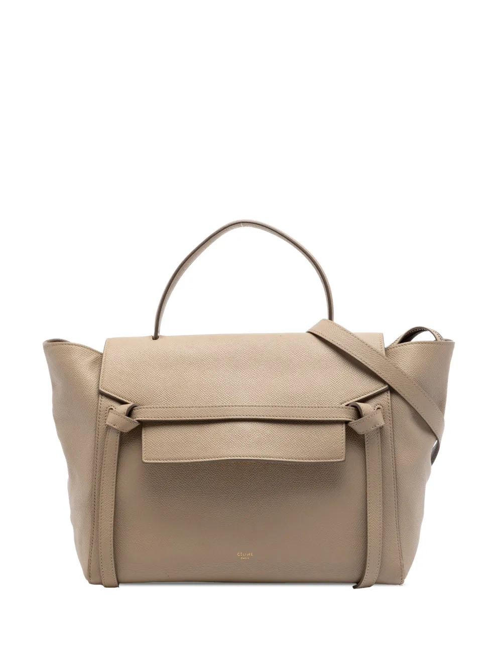 Celine Pre-Owned 2016 Mini Grained Calfskin Belt Bag satchel - Toni neutri
