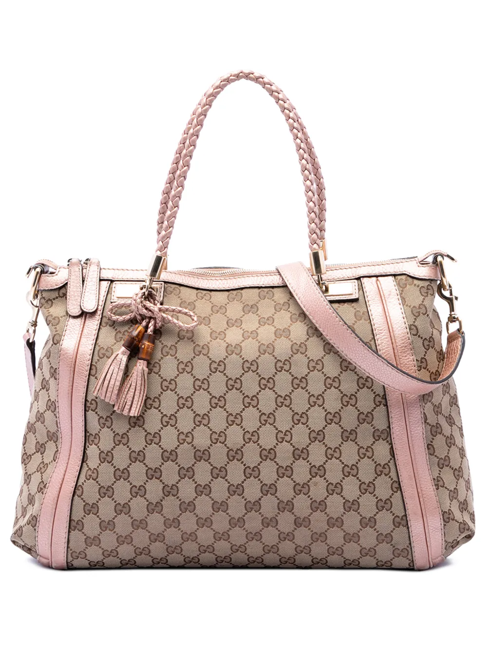 Gucci Pre-Owned 2016-2026 GG Canvas Bella Convertible Tote satchel - Toni neutri