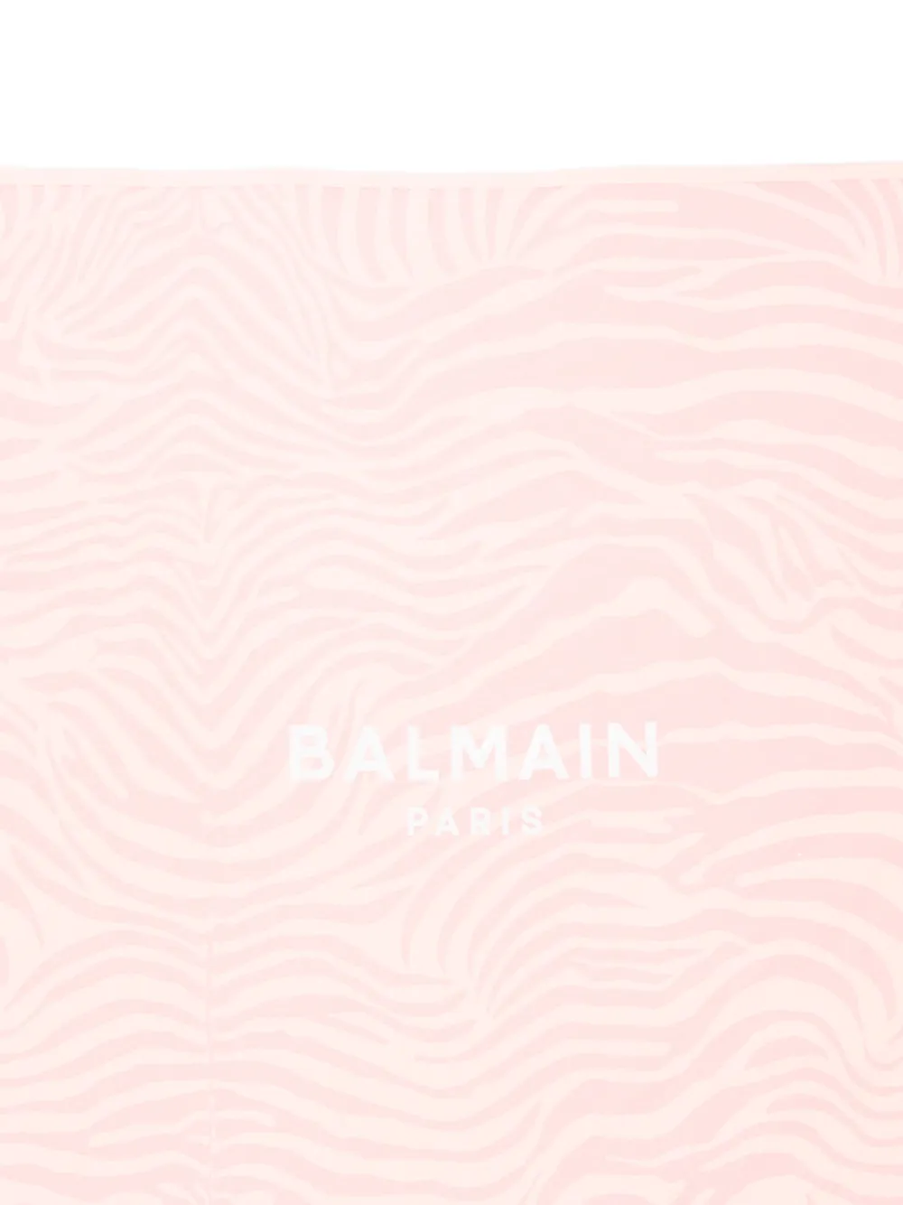 Balmain Kids Deken met zebraprint en logoprint Roze