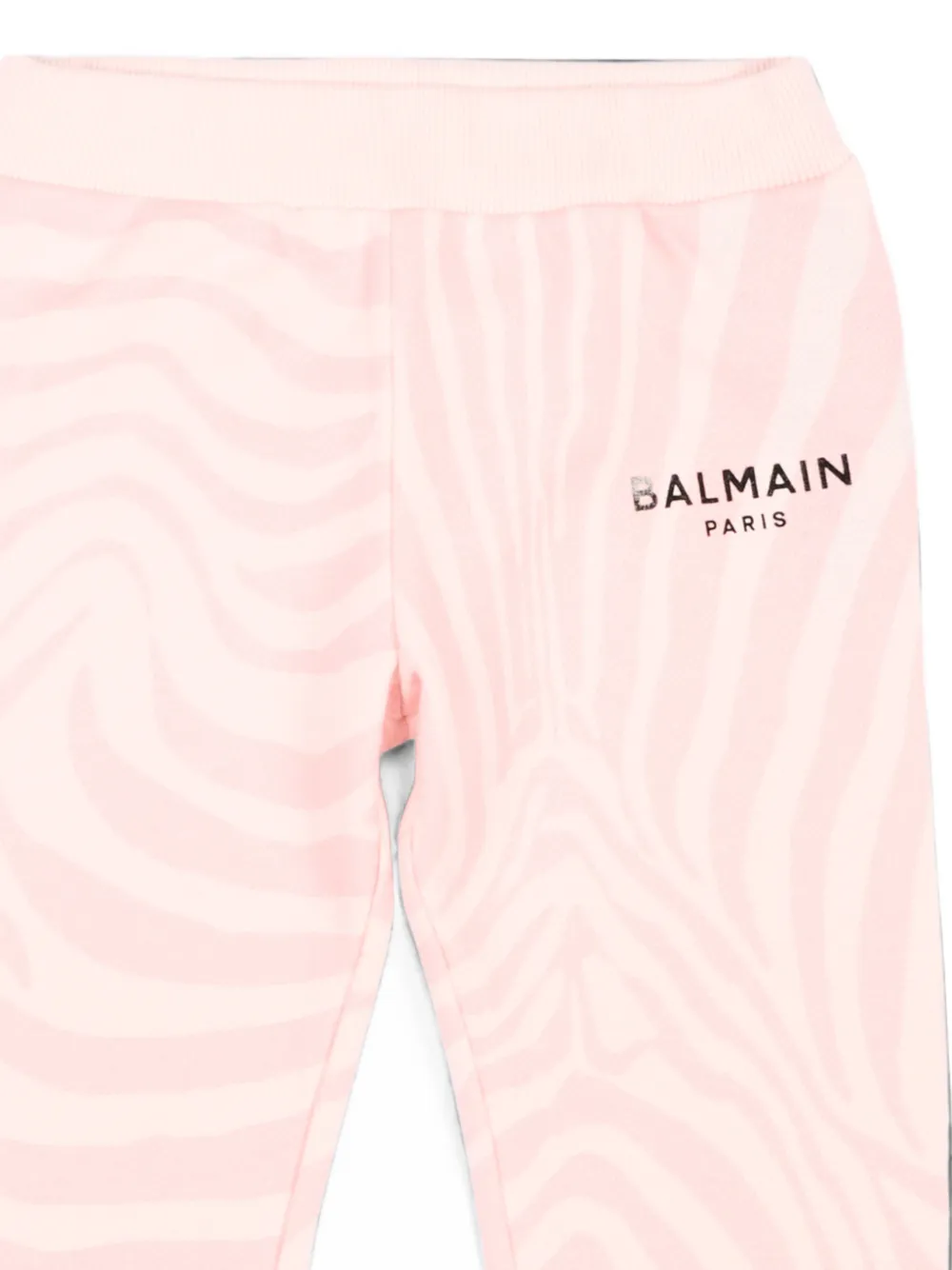 Balmain Kids Trainingsbroek met zebra-print Roze