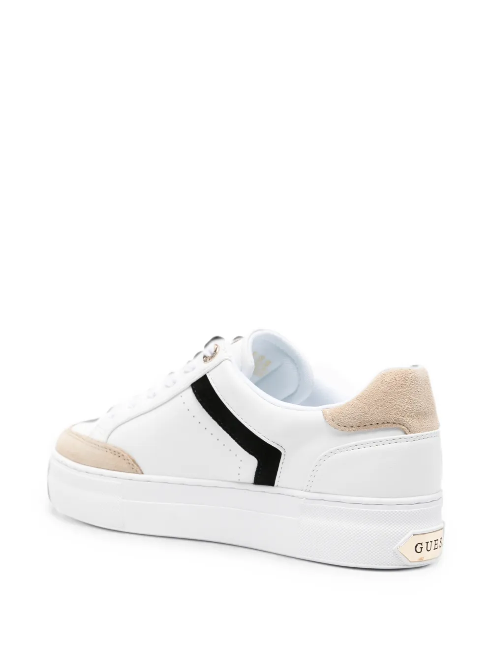 GUESS USA logo-print panelled sneakers Wit
