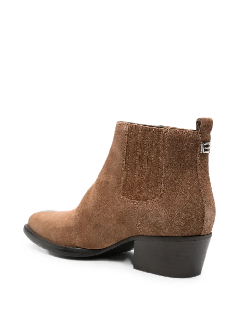 GUESS USA suede elasticated-side Chelsea boots Bruin