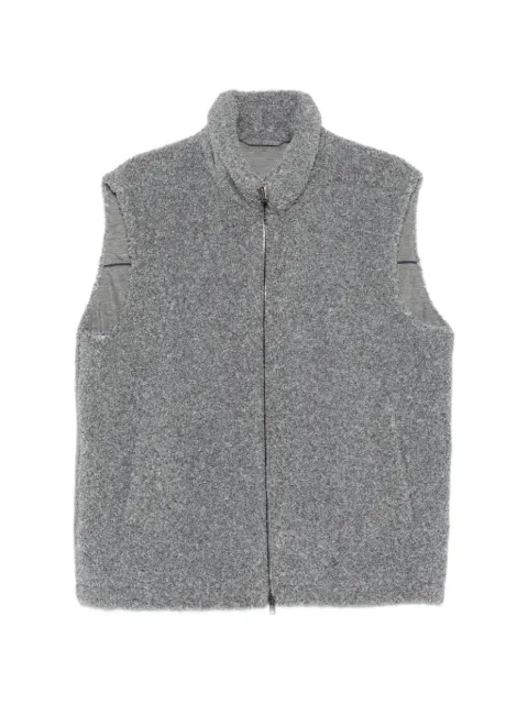 Herno faux-fur high-neck gilet